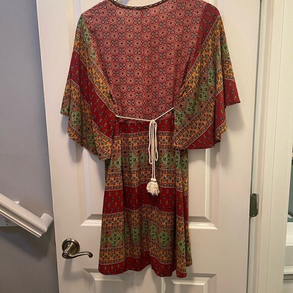 Umgee Maroon pattern dress size Small - Picture 2 of 7